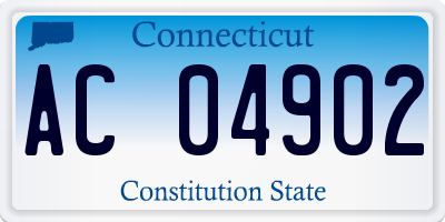 CT license plate AC04902