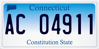 CT license plate AC04911