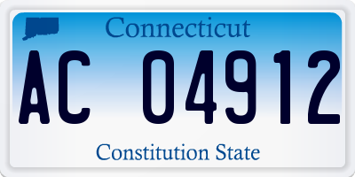 CT license plate AC04912