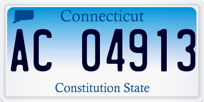 CT license plate AC04913