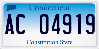 CT license plate AC04919