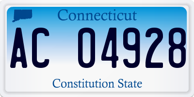 CT license plate AC04928