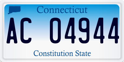 CT license plate AC04944