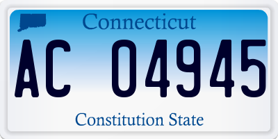CT license plate AC04945