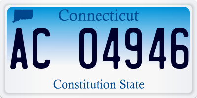 CT license plate AC04946