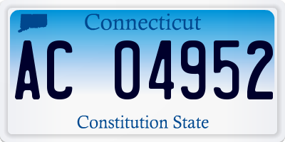 CT license plate AC04952