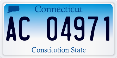 CT license plate AC04971