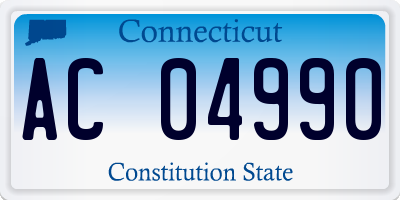 CT license plate AC04990