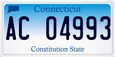 CT license plate AC04993