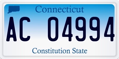 CT license plate AC04994
