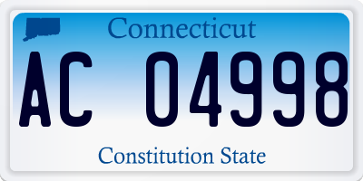 CT license plate AC04998