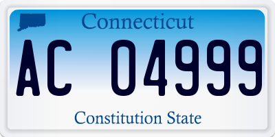 CT license plate AC04999