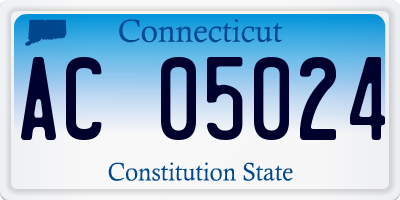 CT license plate AC05024