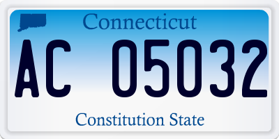 CT license plate AC05032