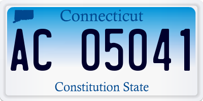 CT license plate AC05041