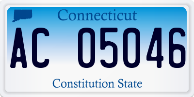 CT license plate AC05046