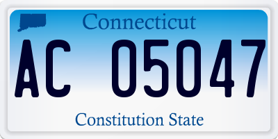 CT license plate AC05047