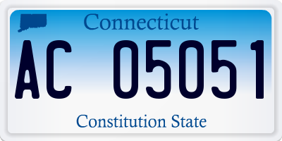 CT license plate AC05051