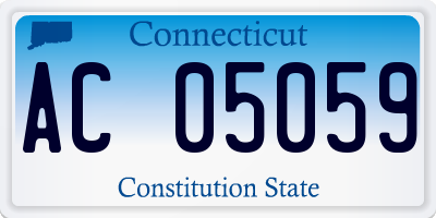 CT license plate AC05059
