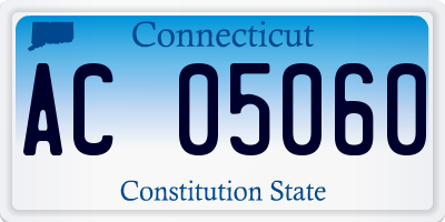 CT license plate AC05060