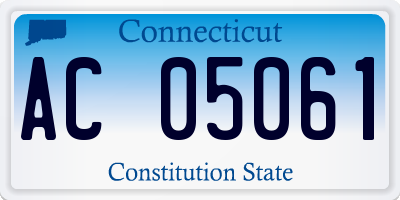 CT license plate AC05061