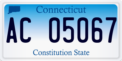 CT license plate AC05067