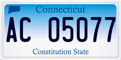 CT license plate AC05077
