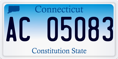 CT license plate AC05083