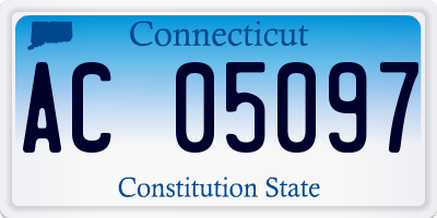 CT license plate AC05097