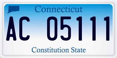 CT license plate AC05111