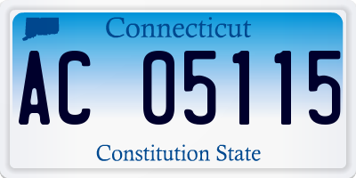CT license plate AC05115