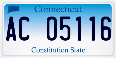 CT license plate AC05116