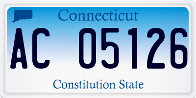 CT license plate AC05126