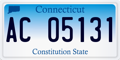 CT license plate AC05131