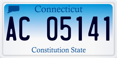 CT license plate AC05141