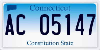 CT license plate AC05147