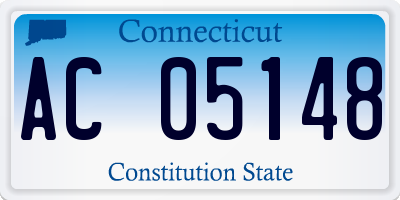 CT license plate AC05148