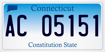 CT license plate AC05151