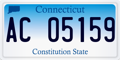 CT license plate AC05159