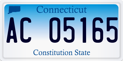 CT license plate AC05165