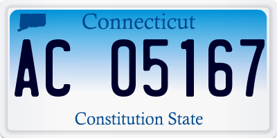 CT license plate AC05167