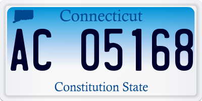 CT license plate AC05168