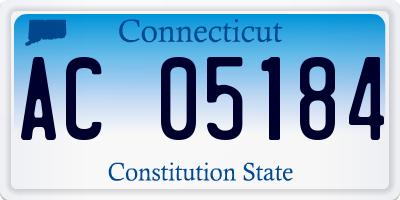 CT license plate AC05184