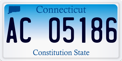 CT license plate AC05186
