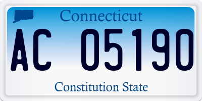 CT license plate AC05190