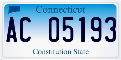 CT license plate AC05193