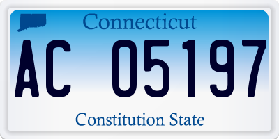 CT license plate AC05197