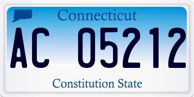 CT license plate AC05212