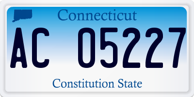 CT license plate AC05227