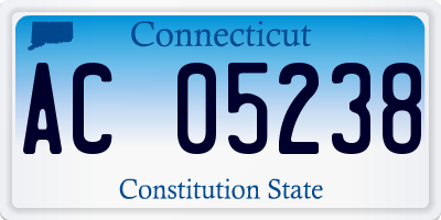CT license plate AC05238